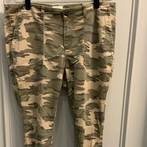 Nordstrom’s Camouflage cotton poly blend pant with stretch